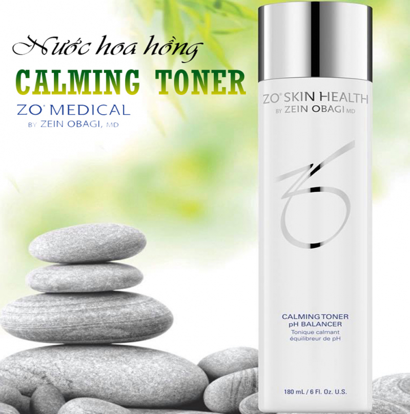 Nước toner cân bằng độ ẩm và làm dịu da Zo Skin Health Calming Toner